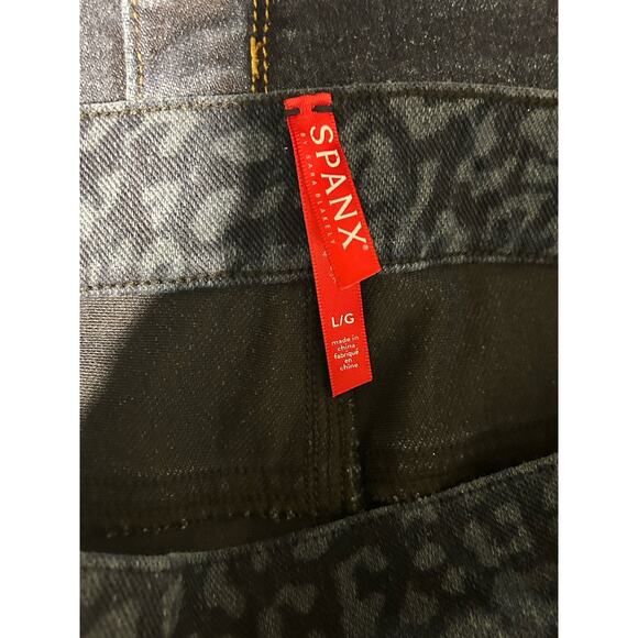 Spanx Jeans Jegging Women’s Medium Ankle Leggings Leopard Print Pants High Rise - Picture 3 of 7